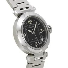 Cartier Pasha C W31043M7 ( 2324) 35mm Stainless Steel Black #WW5956 3