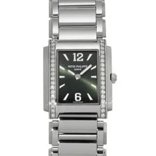 Patek Philippe — Patek Philippe Twenty-4 4910/1200A-011 Olive Green Stainless Steel Quartz #W607 — Watch — resale