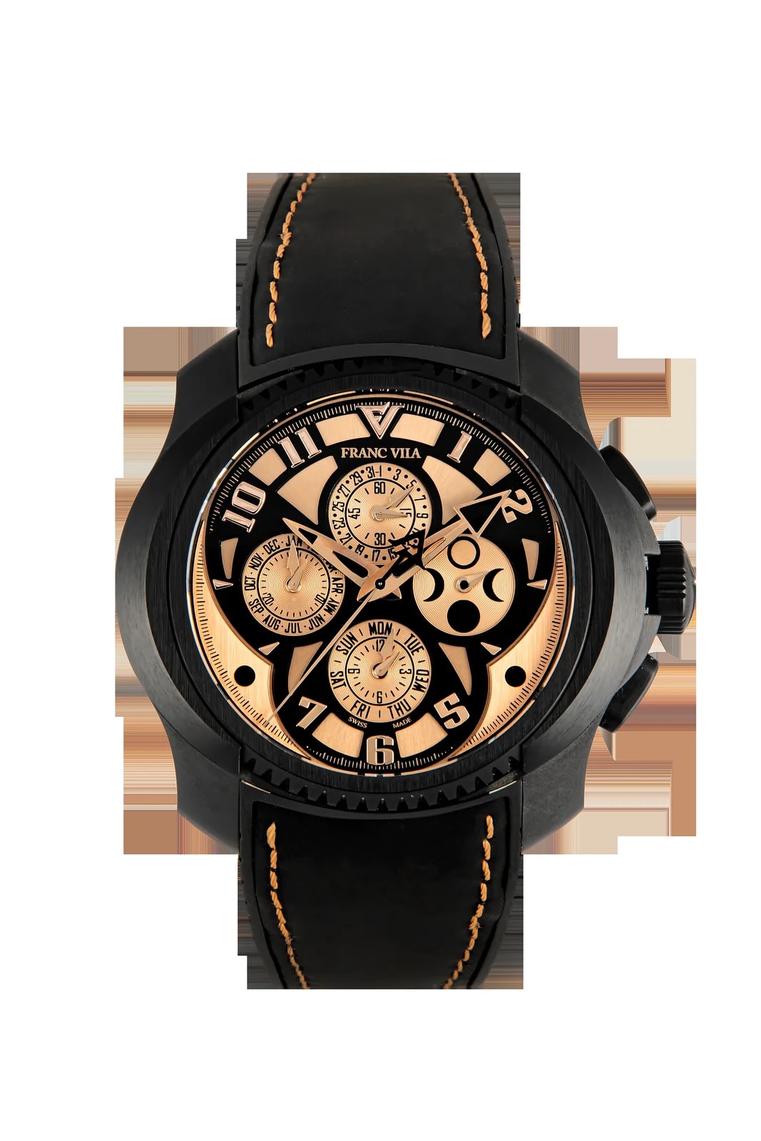 Worldofluxuryus — Franc Vila Intrepido Quantième Simple Gold ’s — Watch — resale