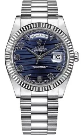 Worldofluxuryus — Rolex Day-Date II 18K White Gold — Watch — resale