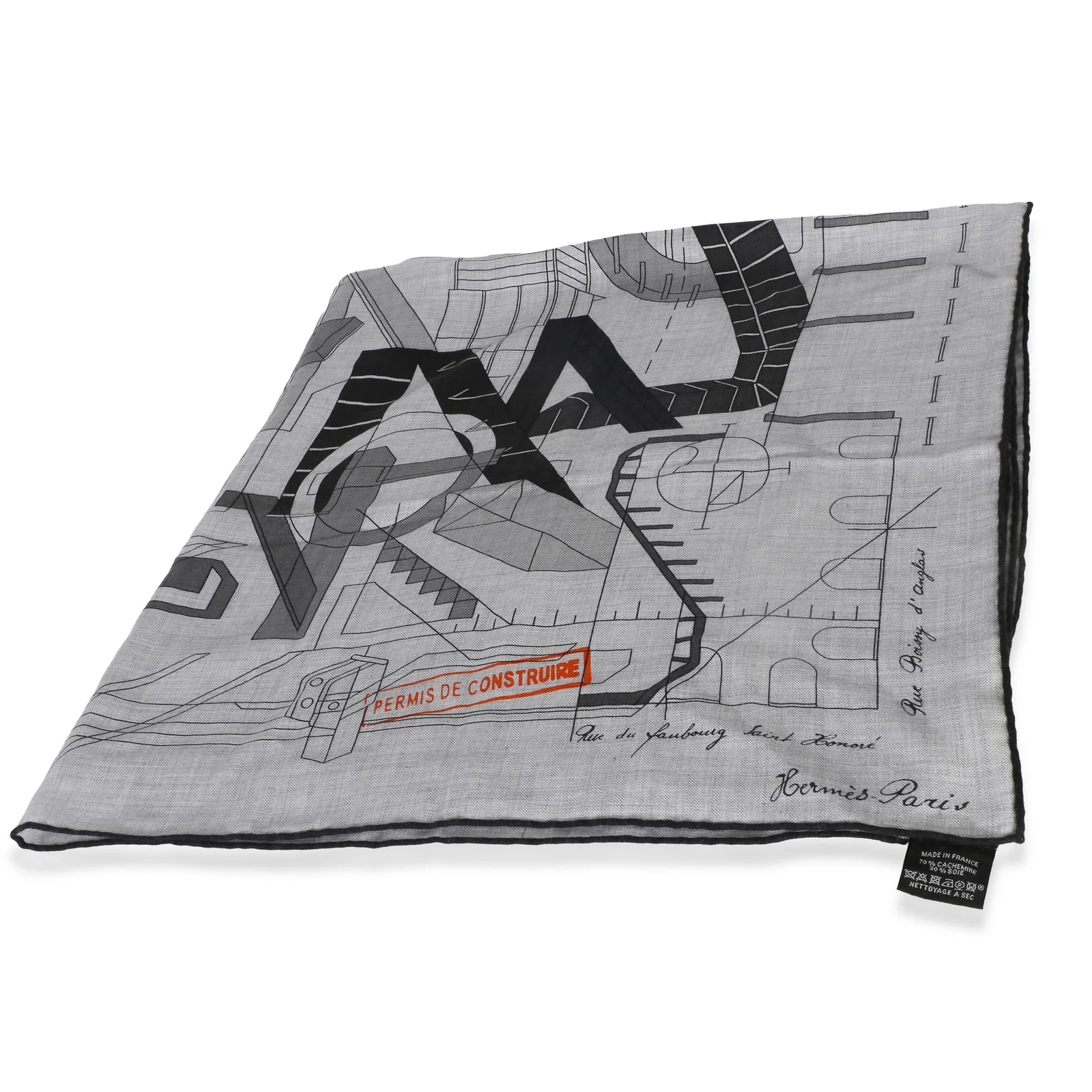 Hermès Chine Permis de Constructruir Scarf 100 Scarves/wraps 3