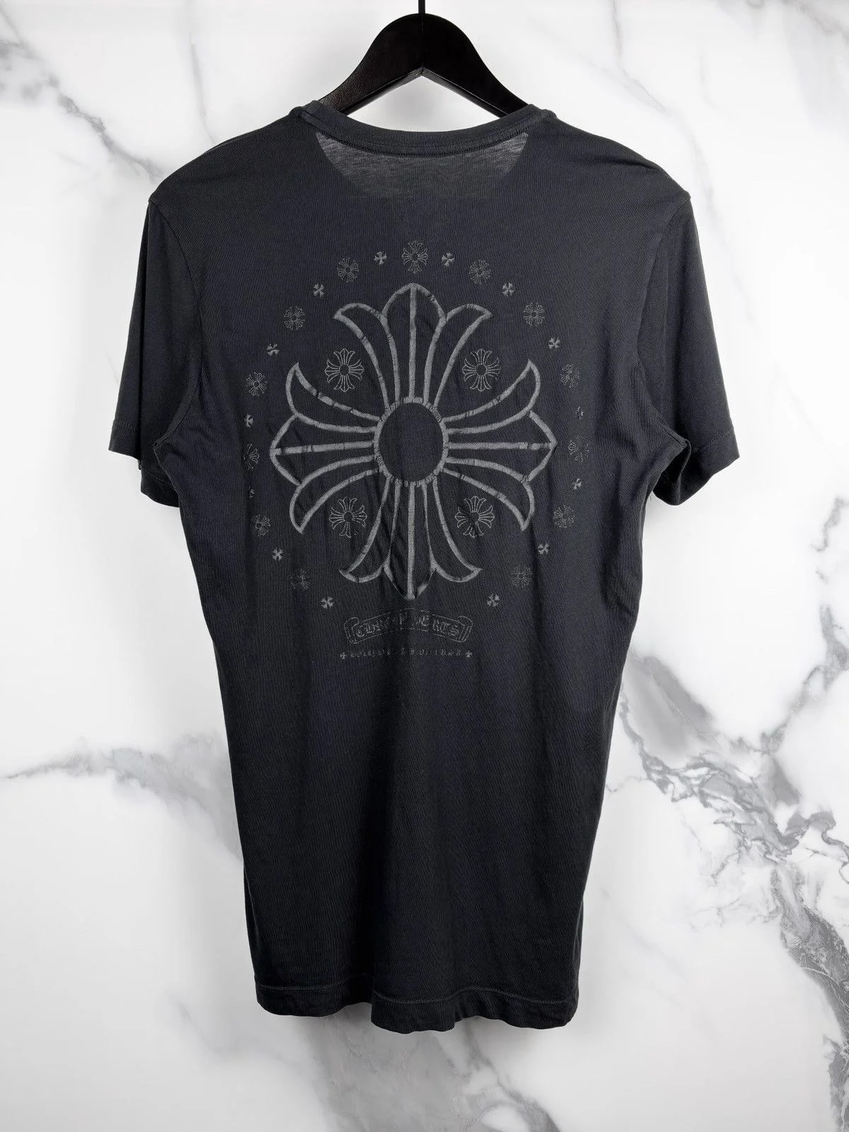 Chrome Hearts — Hearts Tonal Plus Scroll Logo Tshirt — streetwear — resale