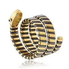 Bvlgari Serpenti 18K Yellow Gold Blackened Steel Circa 1965 Jaeger LeCoultre Man 3