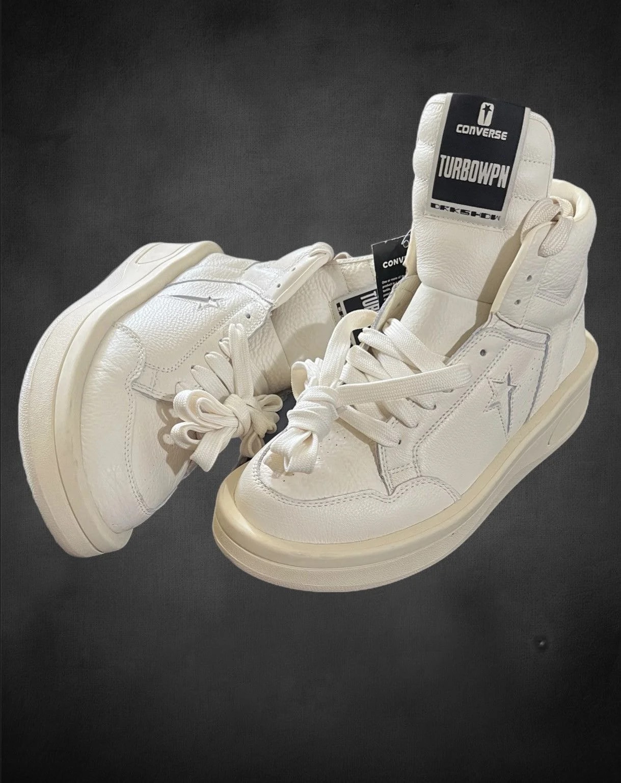 Rick Owens — Rick Owens Converse Trbowpn Mid Egret — Sneaker — resale