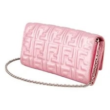 Fendi Baguette WOC Metallic Crossbody New 2