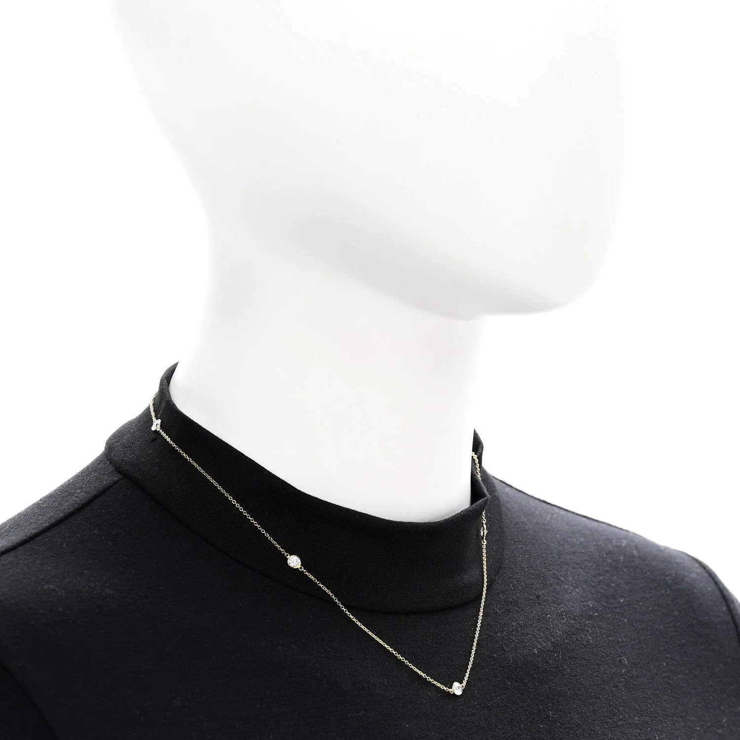 18K Yellow Gold .75ctw 5 Station Diamonds By the Yard 2