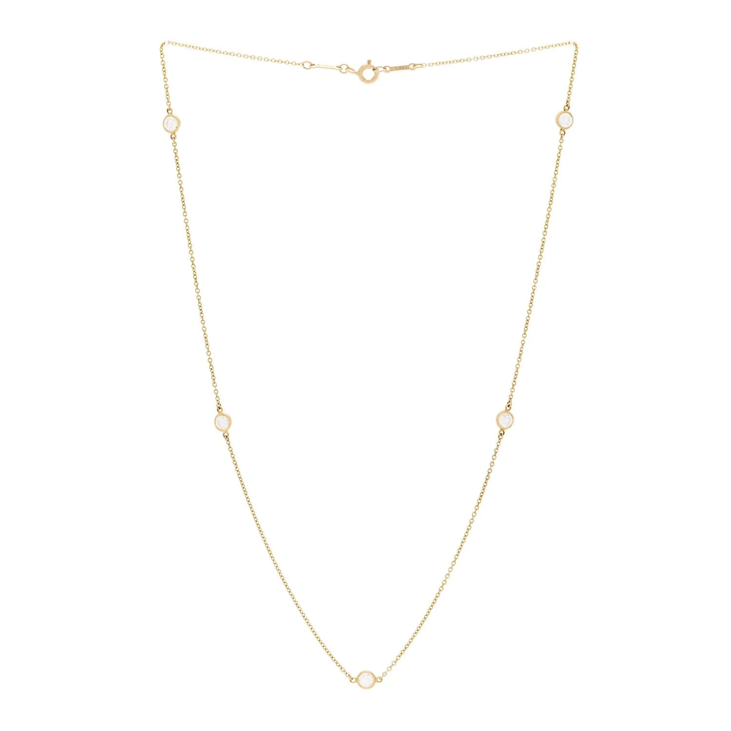 18K Yellow Gold .75ctw 5 Station Diamonds By the Yard 3