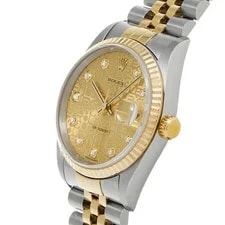Rolex Datejust 16233G 36mm Champagne #WW3545 2