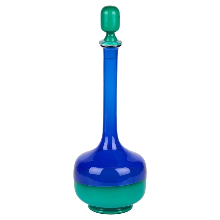 Gio Ponti — Gio Ponti for Venini Italian Morandine Art Glass Decanter & Stopper — decorative_object — resale