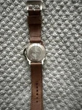 Panerai Luminor Marina Steel Auto 44mm Black Dial Leather Strap PAM 104 2