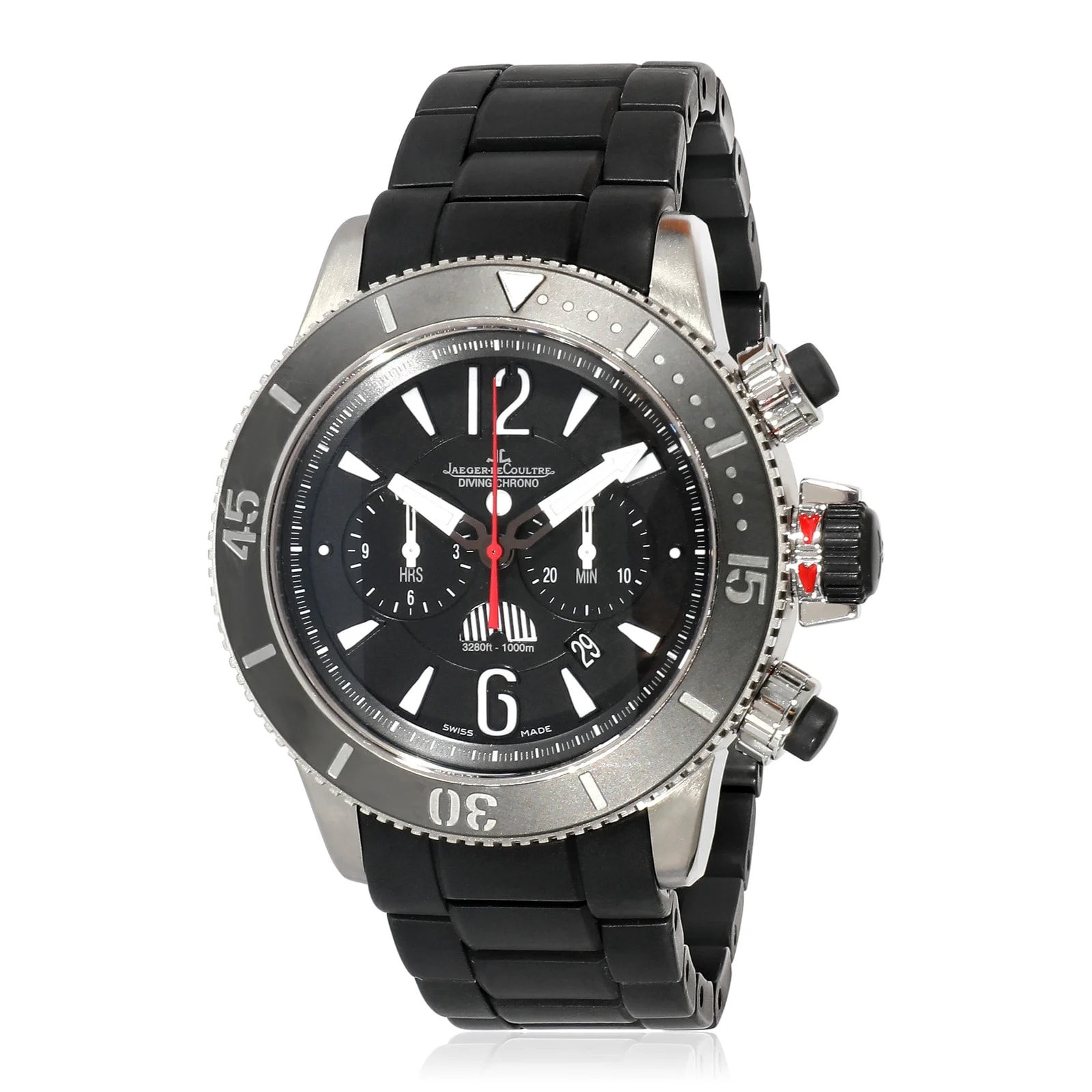 Jaeger-Lecoultre Master Compressor Navy Seal Q178t677 159.t.c7 in Black Titanium Wrist
