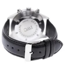 IWC Schaffhausen Spitfire IW370618 39mm SS Black Dial Chronograph Day-Date #C428 2