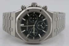 Audemars Piguet — Audemars Piguet Royal Oak 50th Anniv Black Dial Steel Chrono 41mm 26240ST — Watch — resale