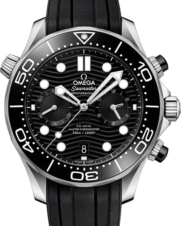 Omega Seamaster Diver Chronograph Stainless Steel & Black Ceramic 2