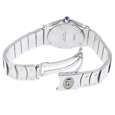 Cartier Santos Rondo MM W20037R3 Date Beige Dial Quartz Boy's Watch_966287 4