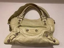 Balenciaga — Balenciaga Giant City 2Way Light Studs Mirror Strap — Handbag — resale
