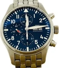 IWC Pilot Chronograph IW377717 Blue Automatic Excellent A6051 3