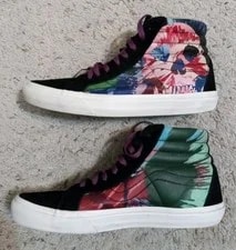 Vans Sk8-Hi Reissue VLT LX Damien Hirst Splatter Skull Size 10 Shoes 3