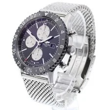 Breitling Navitimer Y24310 46mm SS Black / Silver Dial Automatic #C4183 2