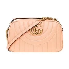 Gucci — Gucci Marmont Series Double G Logo Zipper Closure Quilted Camera — Handbag — resale