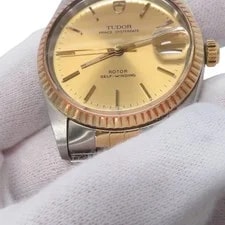 Tudor Prince Oyster Date 34mm Stainless Steel/K18YG/Gold Plated Gold Dial 74033 4