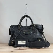 Balenciaga — Balenciaga the City Perforated Punching 2way — Handbag — resale
