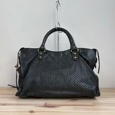 Balenciaga the City Perforated Punching 2way 3