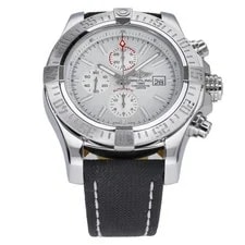 Breitling Super Avenger II A13371 With 48mm Steel Case and White Dial. Excell... 3