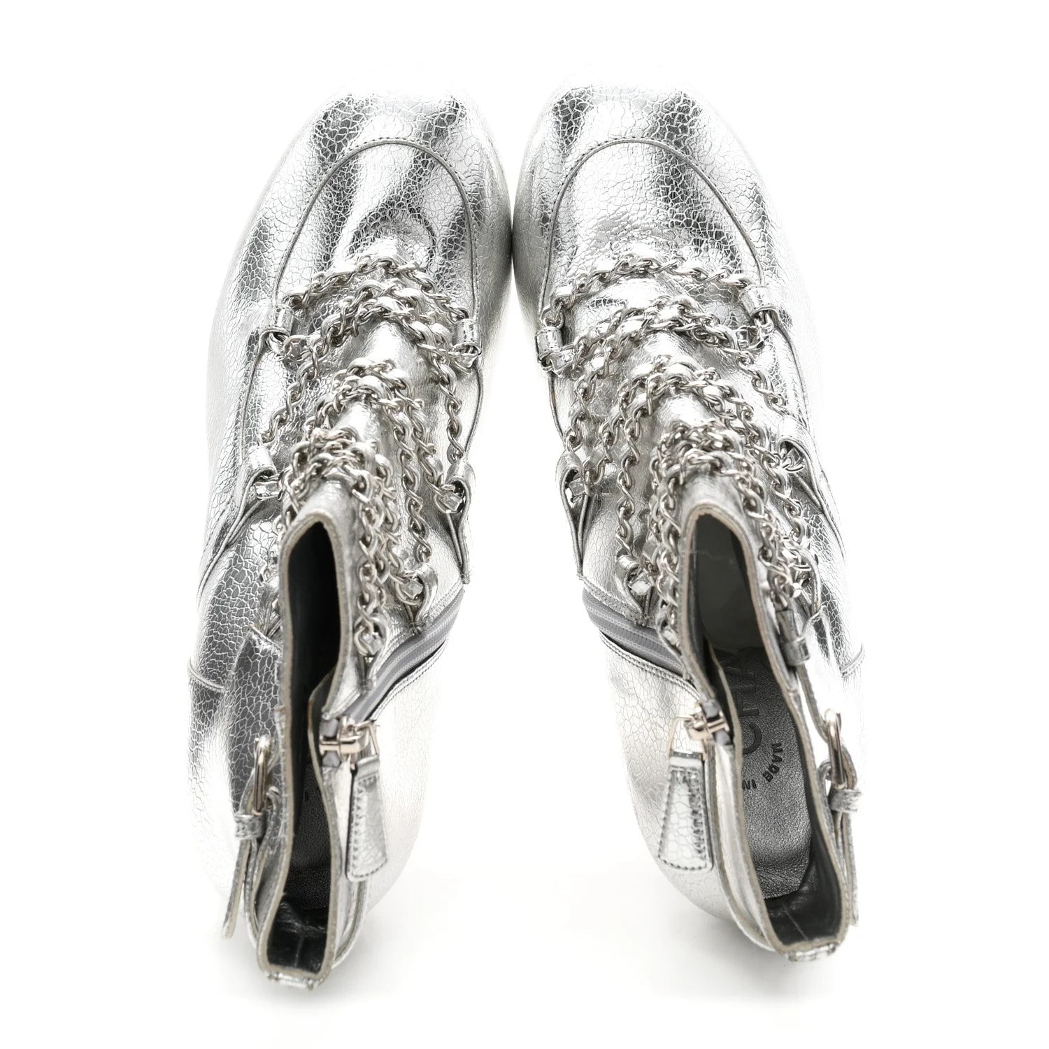 Metallic Crackled Chain CC Short 38.5 3
