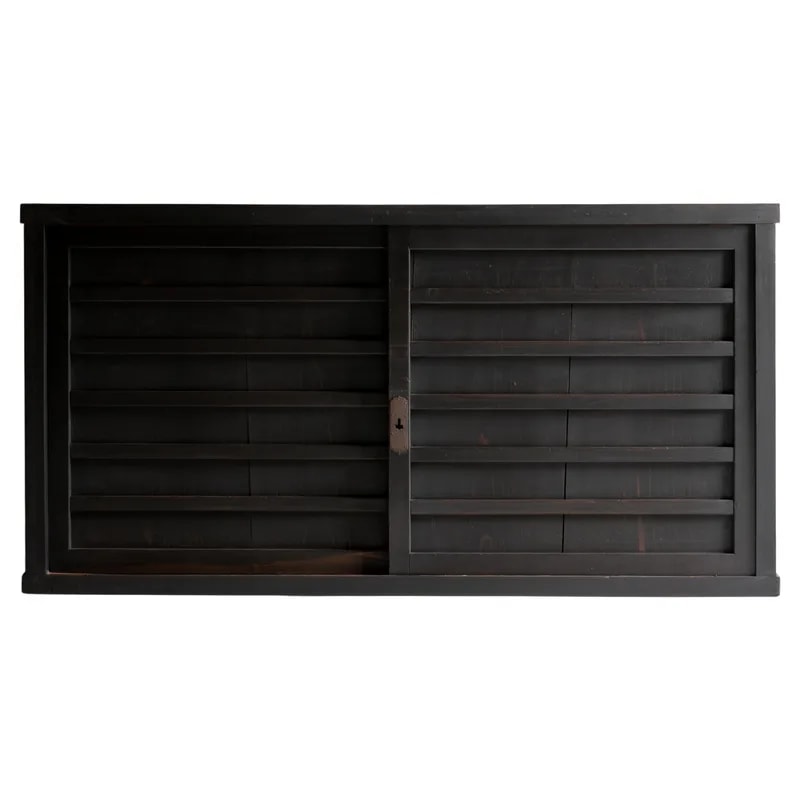 Japanese Antique Large Black Tansu 1860s-1900s Sideboard Wabi Sabi — Furniture — resale