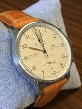 IWC — IWC Portugieser With Orange Leather Strap - IW371446 — Watch — resale