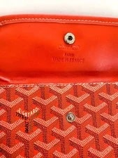 Goyard Herringbone Small Item Snap Button D-Ring Made France 3