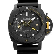 Panerai Luminor Submersible GMT Carbotech Navy Seals PAM01324 Black Dial 2