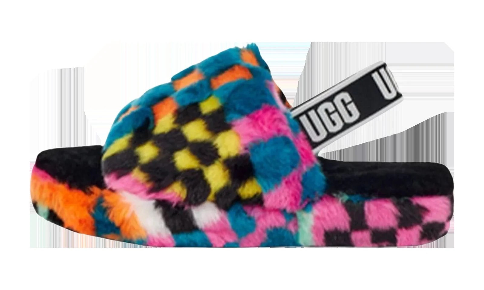 UGG — Fluff Yeah Slide Checks Sandal GS " / " 1130390K Blkm — Sneaker — resale