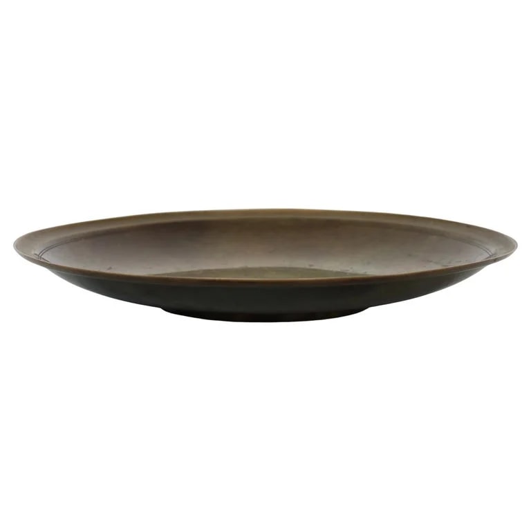 Large Light-Bronze Bowl Designed By Just Andersen, Denmark 2
