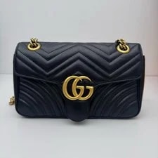 Gucci — Gucci GG Marmont Medium Chain HW — Handbag — resale