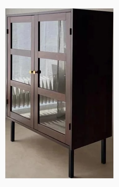 Mid-Century Display Cabinet in Dark and — Furniture — resale