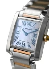 Cartier Tank 2384 Francaise W51027Q4 MOP Dial Rose Gold 20MM ' Quartz 4
