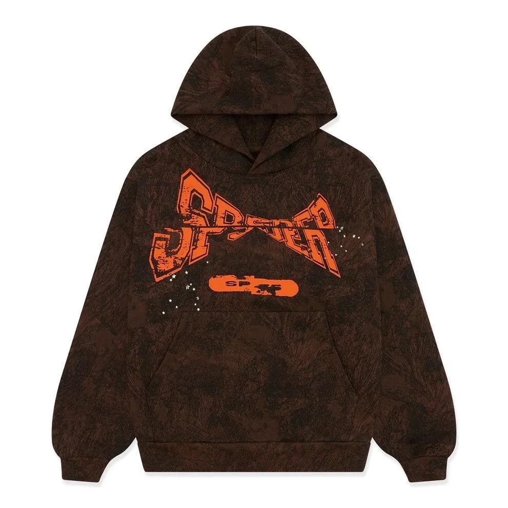 Sp5der — Sp5der T&F Tree Camo Hoodie — streetwear — resale