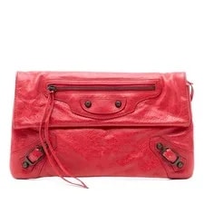 Balenciaga — Authenticated Balenciaga Motocross Classic Envelope — Handbag — resale