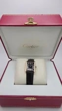 Must de Cartier Tank 18ct Gold on Silver Mid Size Mechanical & Cartier Box 2