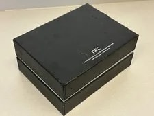 Large IWC Distressed Black Leather Display BOX 3