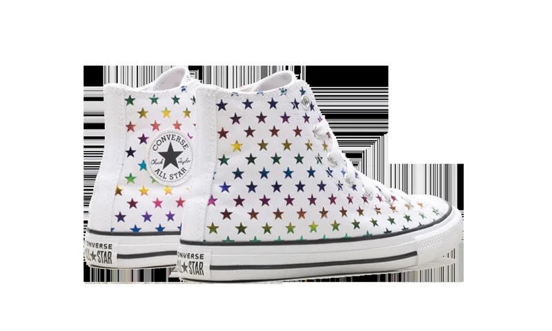 Chuck Taylor All Star High GS "Allover Metallic Stars - " 670686F 3