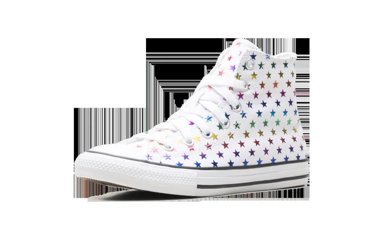 Chuck Taylor All Star High GS "Allover Metallic Stars - " 670686F 4