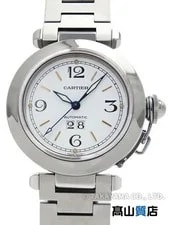 Cartier — Cartier Pasha C Date W31044M7 / 2475 Stainless Steel 35mm Automatic #TW3476 — Watch — resale