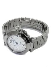 Cartier Pasha C Date W31044M7 / 2475 Stainless Steel 35mm Automatic #TW3476 2