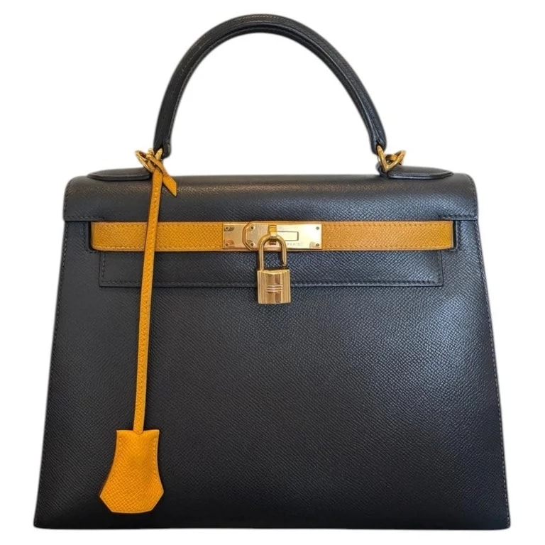 Hermès — Sac Hermès Kelly 28 Bicolore Bandoulière — Designer Shoe — resale