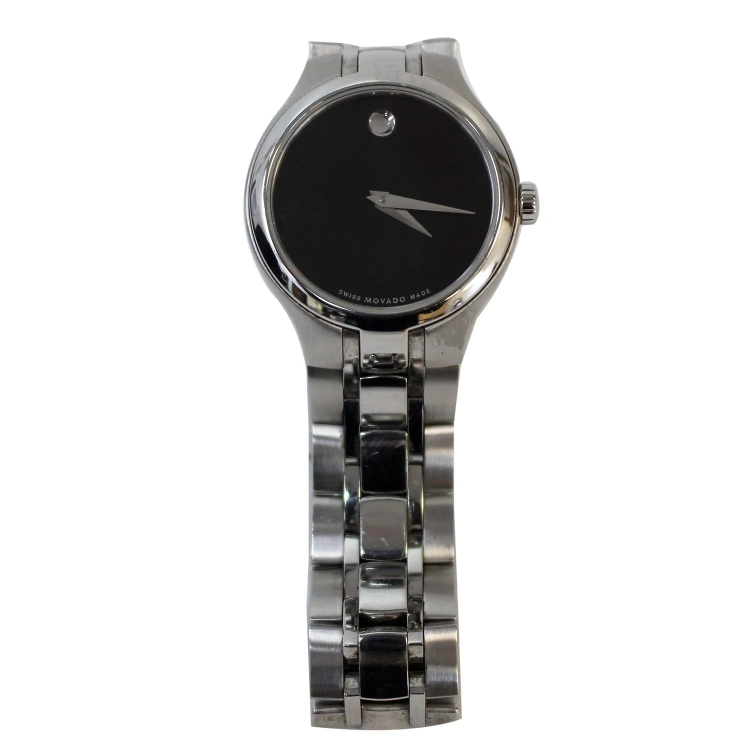 Movado Museum Black Dial Stainless Steel Silver 26mm 4