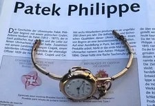 Antique Patek Philippe 18k 750 Gold Pocket 32 Mm With Hand Chain 2