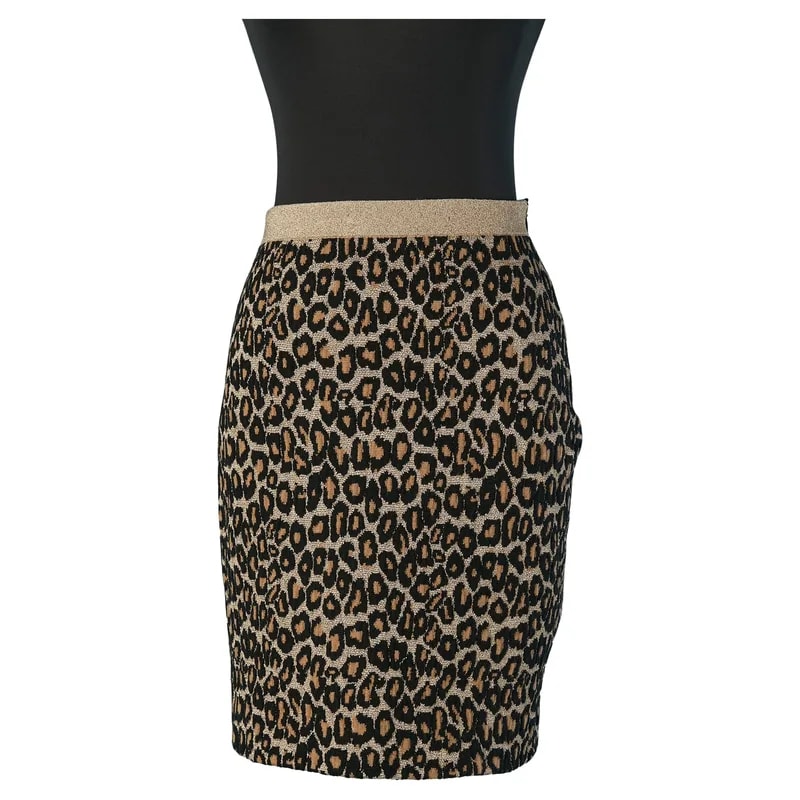 Miu Miu — Skirt With Leopard Pattern — Clothing — resale
